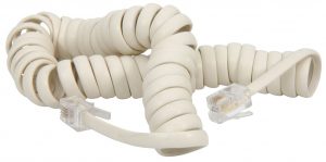 Coiled phone cable