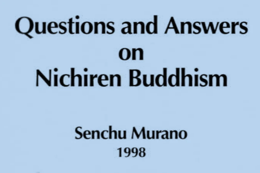 Questions and Answers on Nichiren Buddhism Cover